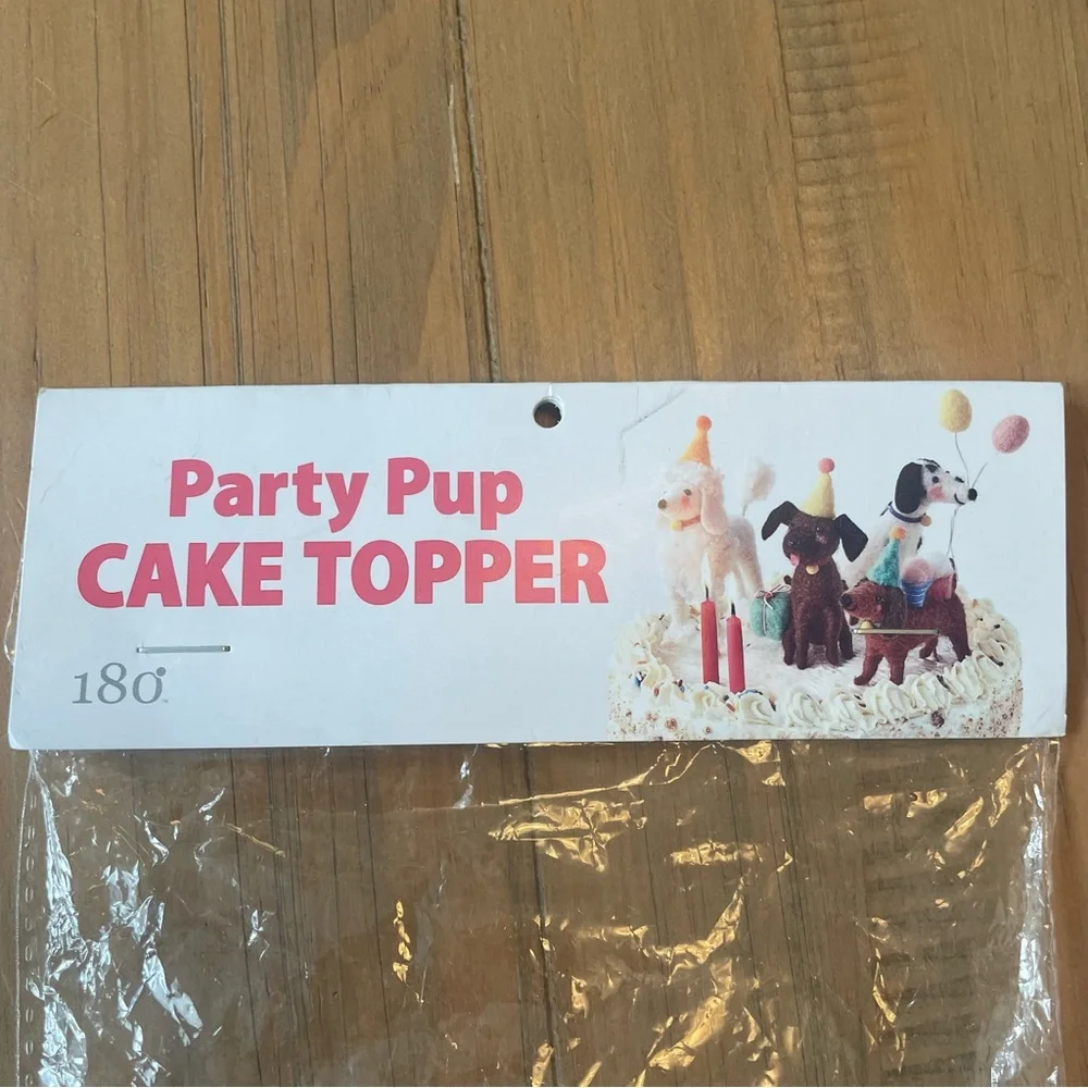 180 Degrees Party Pup Cake Topper Wool Dalmatian Dog Balloons Puppy Birthday